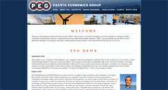 Desktop Screenshot of pacificeconomicsgroup.com